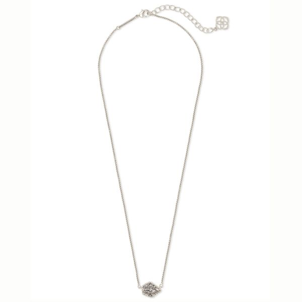 Kendra Scott Tess Platinum Drusy Necklace Image 2 Meigs Jewelry Tahlequah, OK