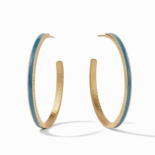 Julie Vos Marseille Blue Hoop Earrings Meigs Jewelry Tahlequah, OK