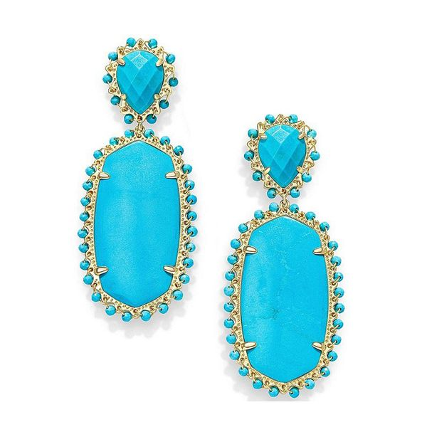 Kendra Scott Parsons Turquoise Earrings Meigs Jewelry Tahlequah, OK