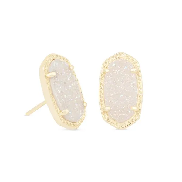 Kendra Scott Ellie Iridescent Drusy Stud Earrings Meigs Jewelry Tahlequah, OK