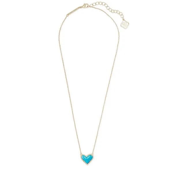 Kendra Scott Ari Turquoise Heart Necklace Meigs Jewelry Tahlequah, OK