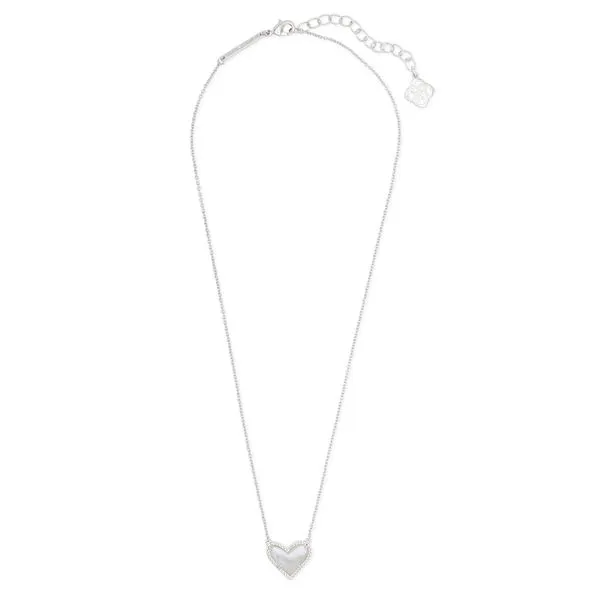 Kendra Scott Ari Ivory Mother of Pearl Heart Necklace Meigs Jewelry Tahlequah, OK