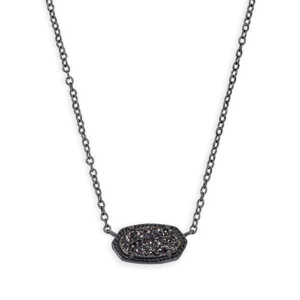 Kendra Scott Elisa Black Drusy Necklace Meigs Jewelry Tahlequah, OK