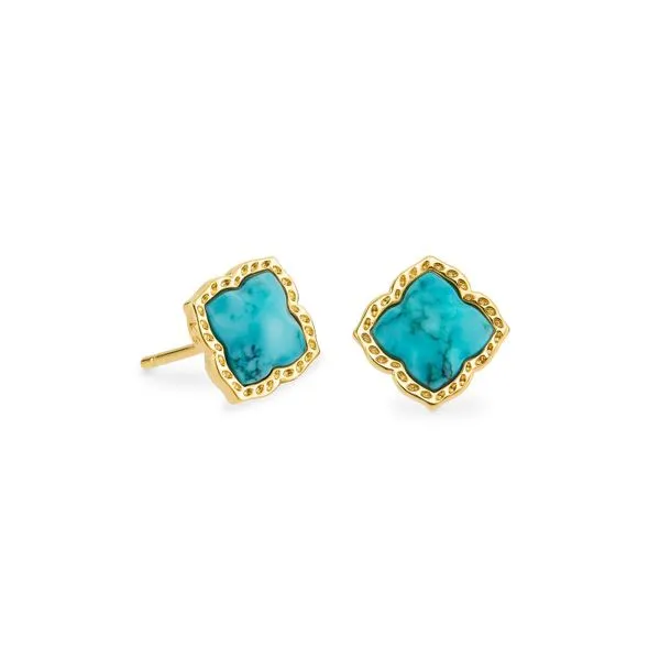 Kendra Scott Mallory Turquoise Stud Earrings Meigs Jewelry Tahlequah, OK