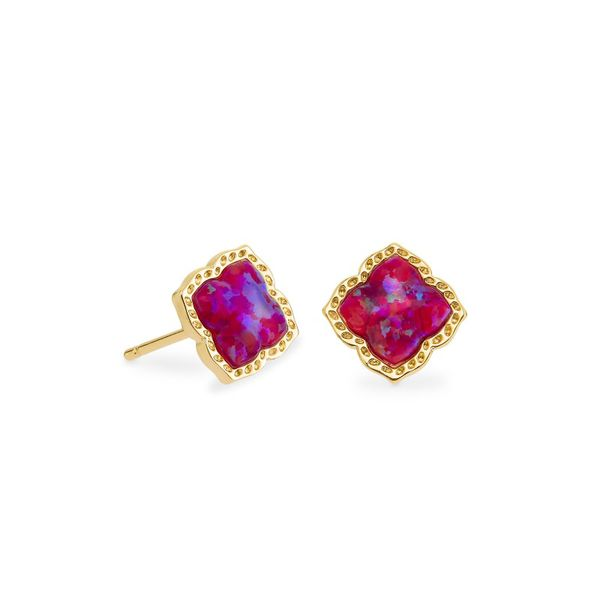 Kendra Scott Mallory Plum Opal Stud Earrings Meigs Jewelry Tahlequah, OK