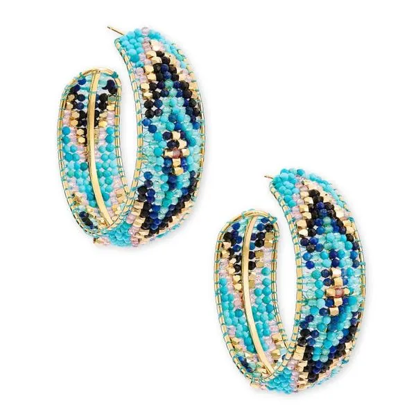 Kendra Scott Britt Beaded Hoop Earrings Meigs Jewelry Tahlequah, OK
