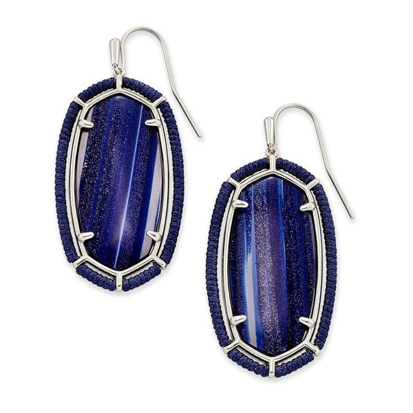 Kendra Scott Elle Navy Dusted Glass Earrings Meigs Jewelry Tahlequah, OK