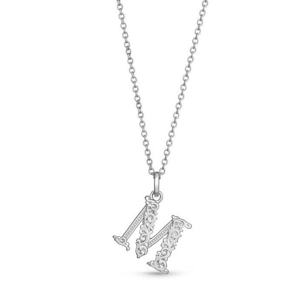 Sterling Silver Letter M Necklace Meigs Jewelry Tahlequah, OK