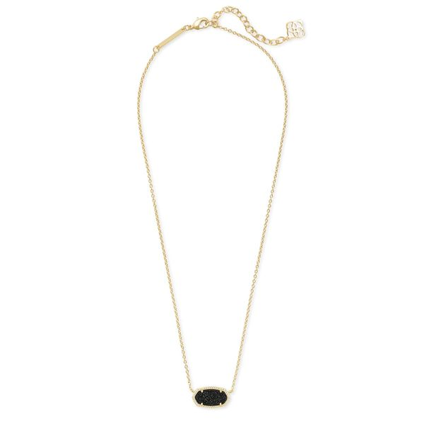 Kendra Scott Elisa Black Drusy Necklace Meigs Jewelry Tahlequah, OK