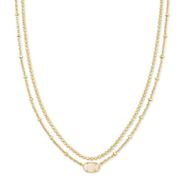 Kendra Scott Emilie Iridescent Drusy Multi Strand Necklace Meigs Jewelry Tahlequah, OK