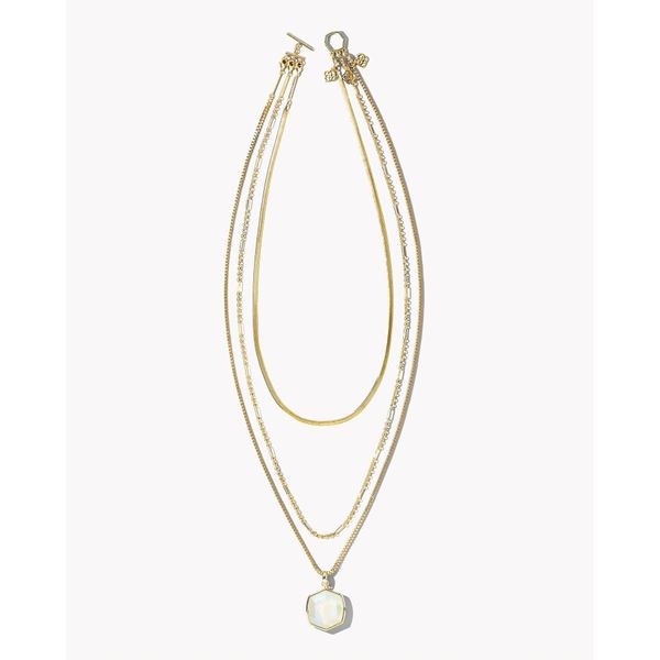 Kendra Scott Davis Triple Strand Iridescent Necklace Meigs Jewelry Tahlequah, OK