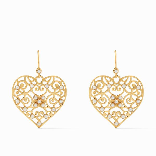 Julie Vos Pearl Heart Earrings Meigs Jewelry Tahlequah, OK