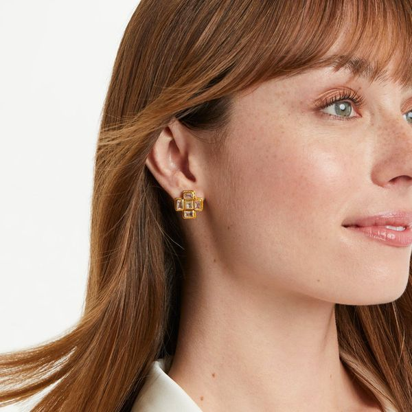 Julie Vos Crystal Savoy Stud Earrings Image 2 Meigs Jewelry Tahlequah, OK