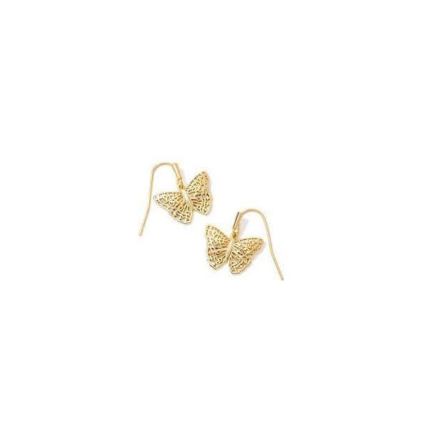 Kendra Scott Hadley Butterfly Drop Earrings In Gold Meigs Jewelry Tahlequah, OK