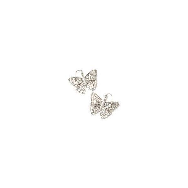 Kendra Scott Hadley Butterfly Small Drop Earrings In Silver Meigs Jewelry Tahlequah, OK