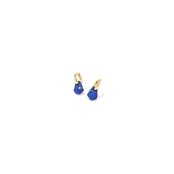 Kendra Scott Insley Convertible Gold Huggie Earrings In Blue Lapis Meigs Jewelry Tahlequah, OK