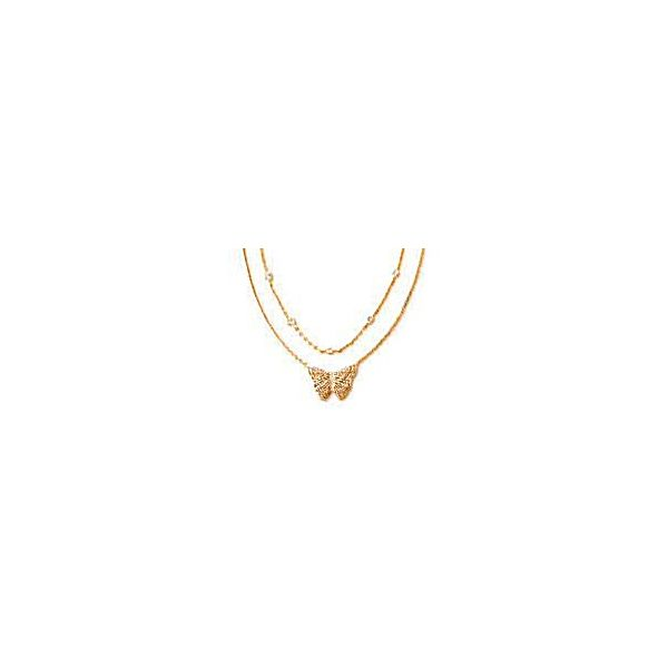 Kendra Scott Hadley Butterfly Multi Strand Necklace In Gold Meigs Jewelry Tahlequah, OK