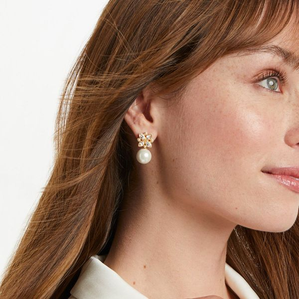 Julie Vos Pearl Charlottle Drop Earrings Image 2 Meigs Jewelry Tahlequah, OK