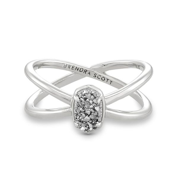 Kendra Scott Emilie Platinum Drusy Ring Meigs Jewelry Tahlequah, OK