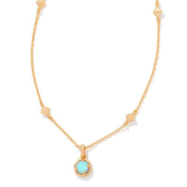 Kendra Scott Angel Blue Opal Nola Short Necklace Meigs Jewelry Tahlequah, OK