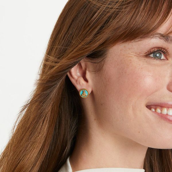 Julie Vos Enamel Bee Stud Earrings Image 2 Meigs Jewelry Tahlequah, OK