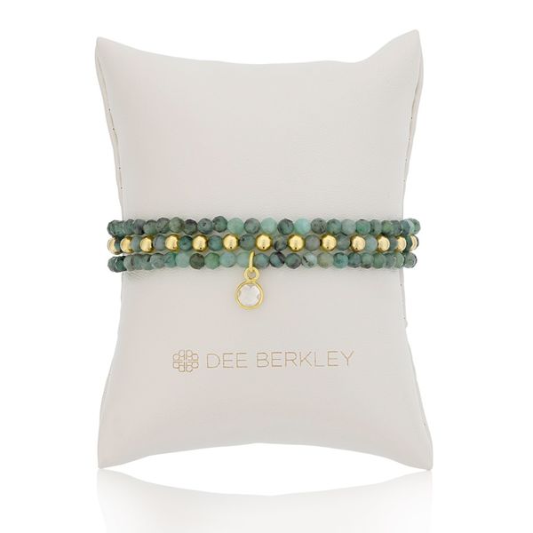 Dee Berkley Emerald Beaded Bracelet Set Meigs Jewelry Tahlequah, OK