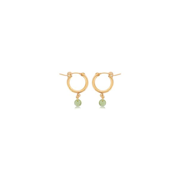 Dee BerkleyHoop Earrings w/Peridot Drop Meigs Jewelry Tahlequah, OK