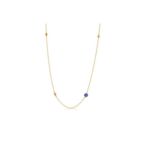 Dee Berkley Sapphire Chain Necklace Meigs Jewelry Tahlequah, OK