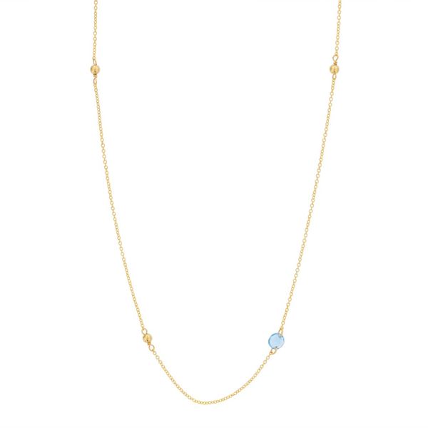 Dee Berkley Blue Topaz Chain Necklace Meigs Jewelry Tahlequah, OK
