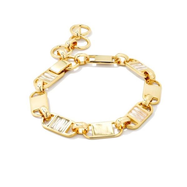 Kendra Scott Jessie YGP Crystal Chain Bracelet Meigs Jewelry Tahlequah, OK