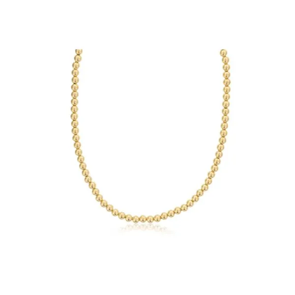 Dee Berkley Gold Beaded Necklace Meigs Jewelry Tahlequah, OK