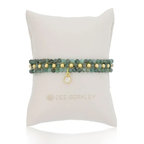 Dee Berkley Emerald Beaded Bracelet Set Meigs Jewelry Tahlequah, OK