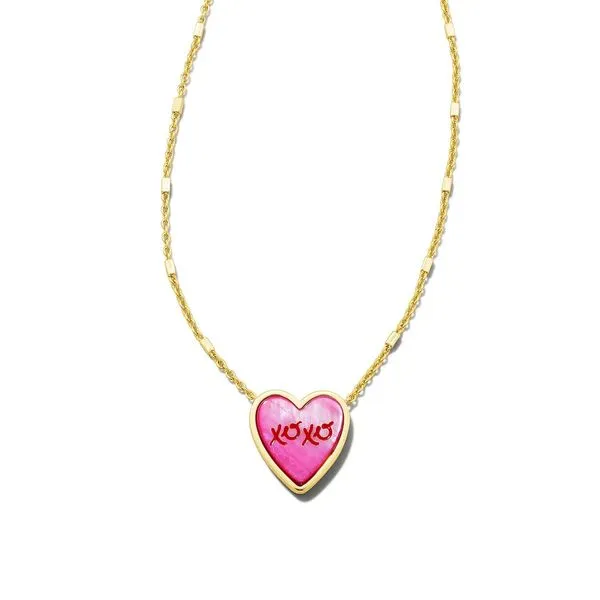 Kendra Scott XOXO Pink Heart Necklace Meigs Jewelry Tahlequah, OK