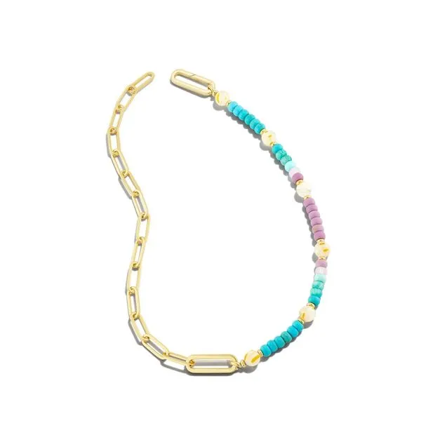 Ashton Gold Half Chain Necklace in Pastel Mix Meigs Jewelry Tahlequah, OK