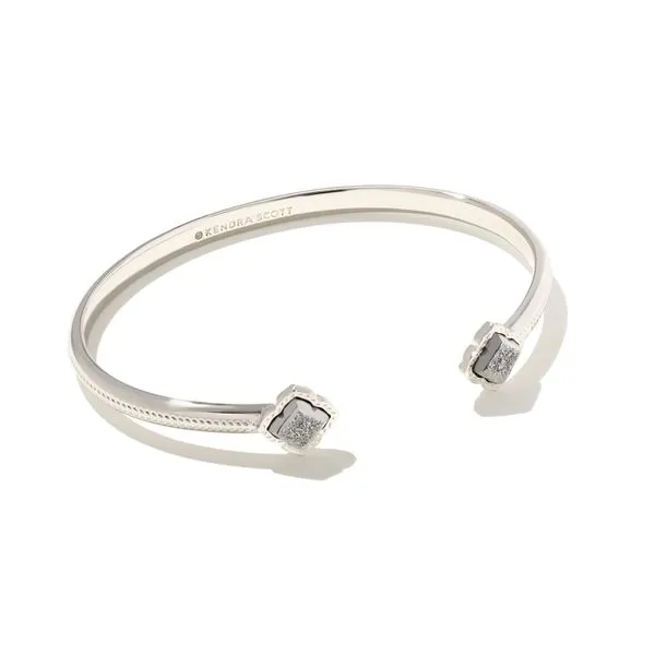 Kendra Scott Mallory Rhodium Plated Drusy Cuff Bracelet Meigs Jewelry Tahlequah, OK