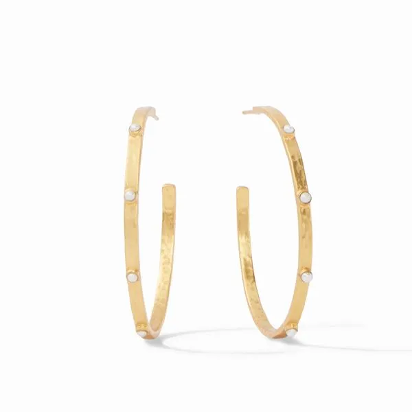 Julie Vos Pearl Hoop Earrings - X-Large Meigs Jewelry Tahlequah, OK