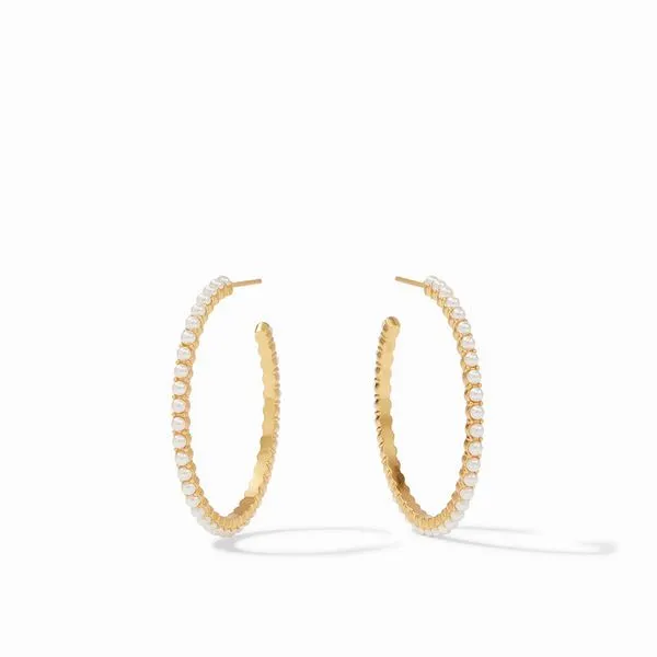 Julie Vos Juliet Pearl Hoop Earrings Meigs Jewelry Tahlequah, OK