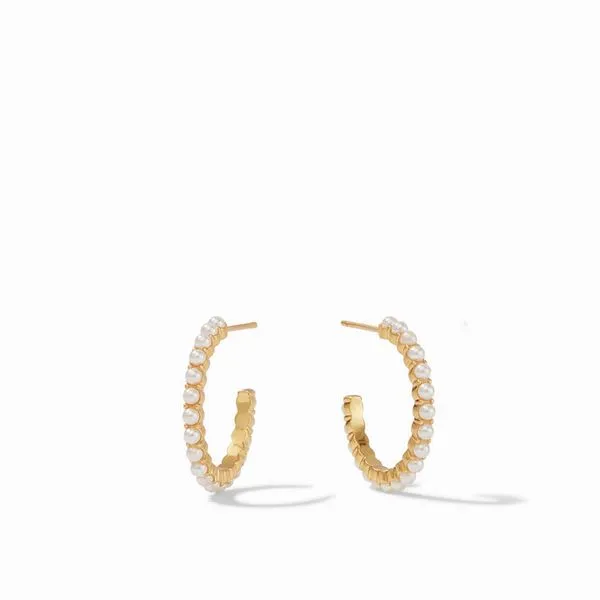 Julie Vos Juliet Pearl Hoop Earrings Meigs Jewelry Tahlequah, OK
