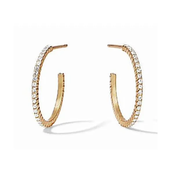 Julie Vos Crystal Hoop Earrings Meigs Jewelry Tahlequah, OK