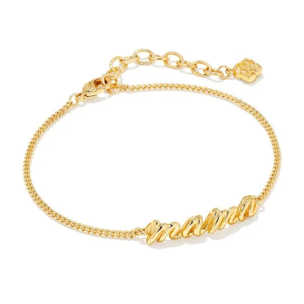 Kendra Scott Mama Script Bracelet in Gold Meigs Jewelry Tahlequah, OK