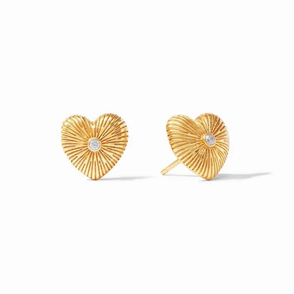 Julie Vos Esme Heart Stud Earrings Meigs Jewelry Tahlequah, OK