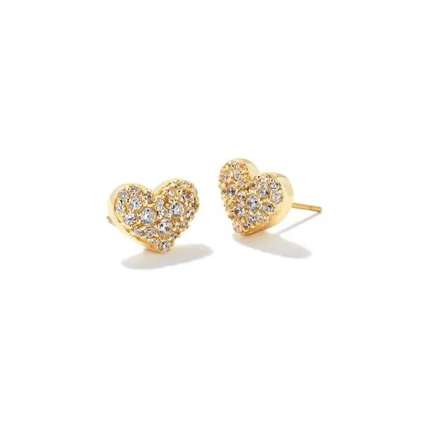 Kendra Scott Ari Heart Crystal Stud Earrings Meigs Jewelry Tahlequah, OK