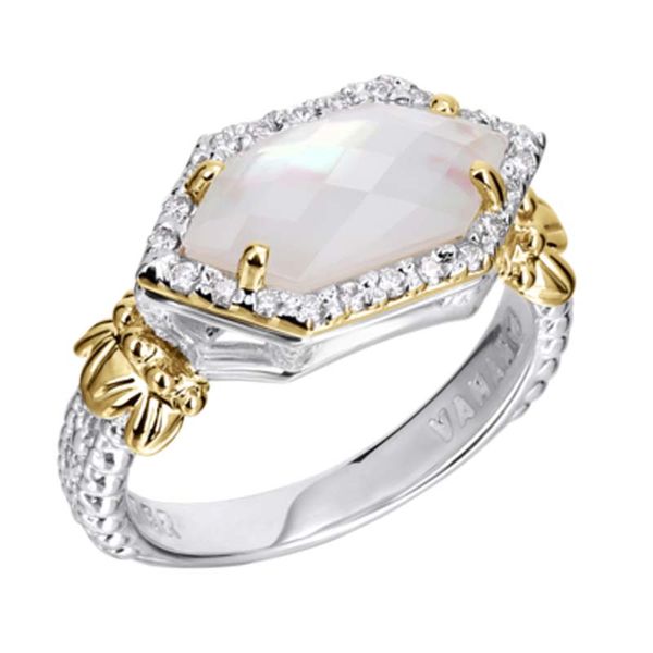 Vahan Mother of Pearl & Diamond Ring Meigs Jewelry Tahlequah, OK