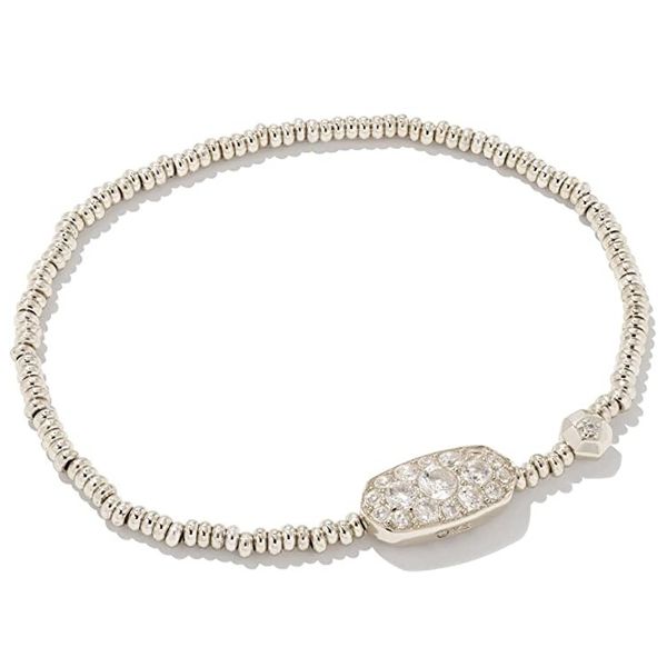 Kendra Scott Grayson White Crystal Stretch Bracelet Meigs Jewelry Tahlequah, OK
