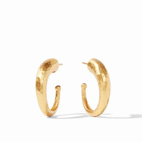 Julie Vos Hammered Hoop Earrings Meigs Jewelry Tahlequah, OK