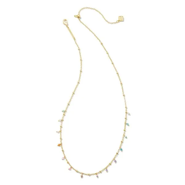 Camry Gold Beaded Strand Necklace in Pastel Mix Meigs Jewelry Tahlequah, OK