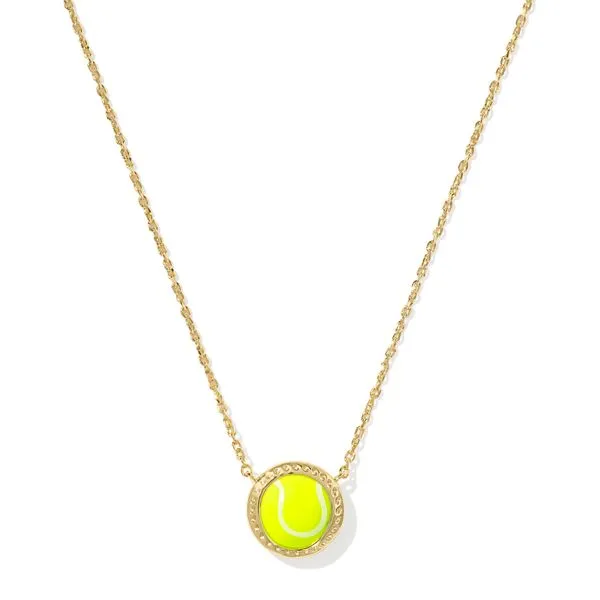 Yellow Gold Plated Chartreuse Tennis Necklace Meigs Jewelry Tahlequah, OK