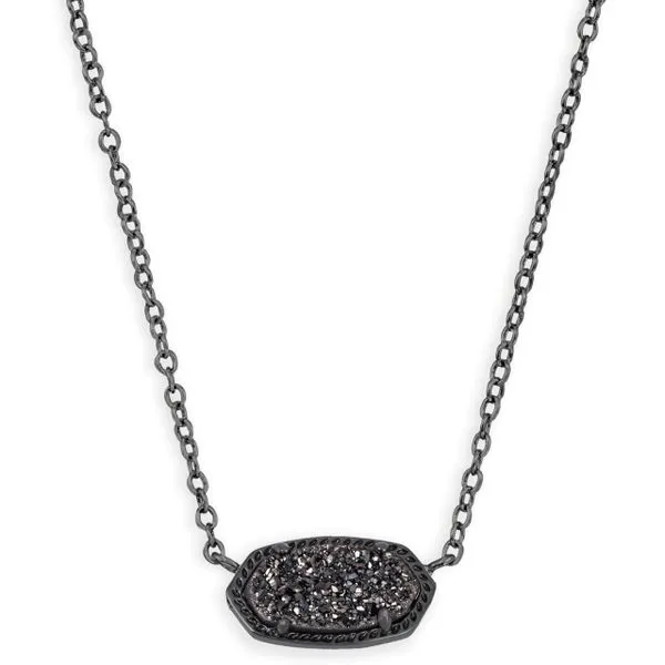 Kendra Scott Elisa Black Drusy Necklace Meigs Jewelry Tahlequah, OK