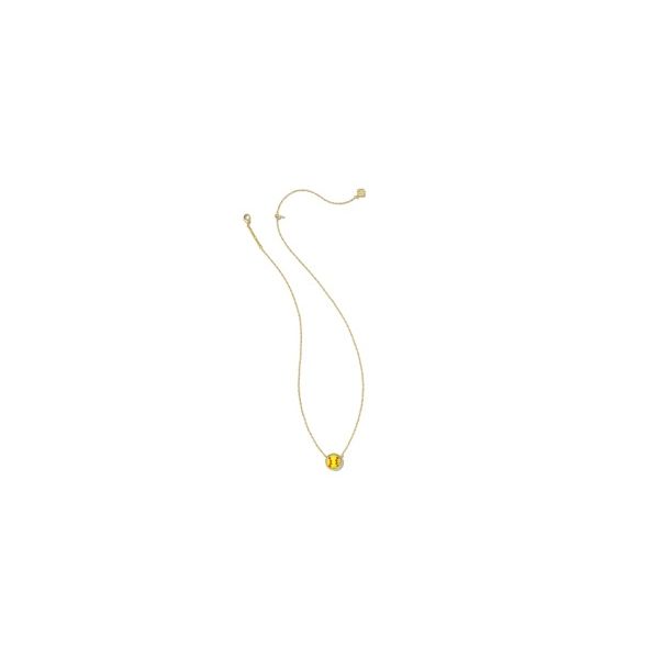 YGP CHARTREUSE SOFTBALL NECKLACE Meigs Jewelry Tahlequah, OK