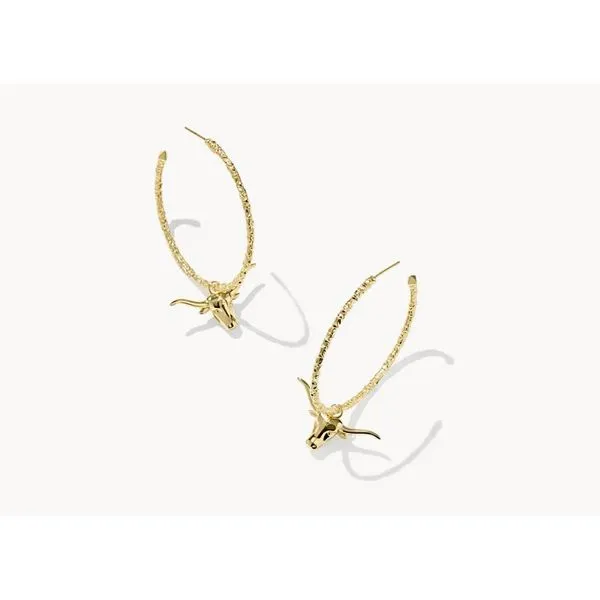 Longhorn Hoop Earrings Meigs Jewelry Tahlequah, OK